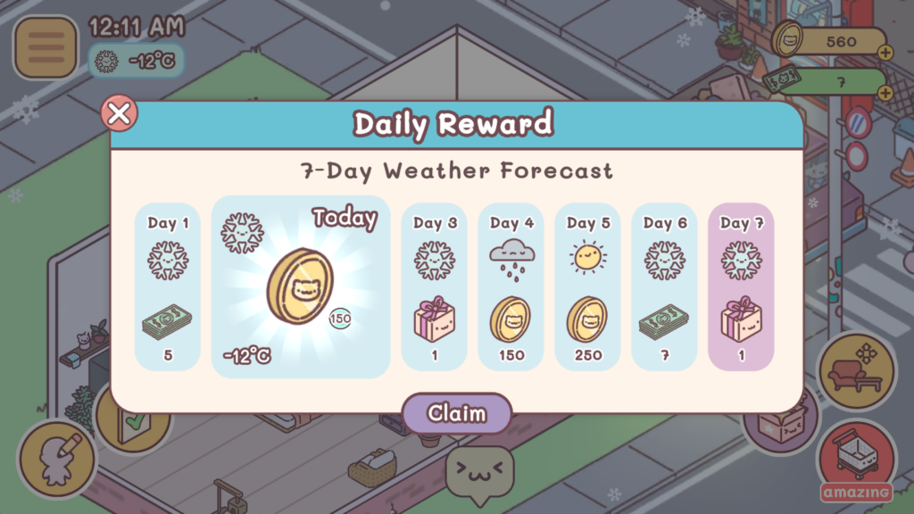 Daily reward
