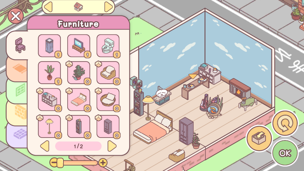 Move furniture to new room