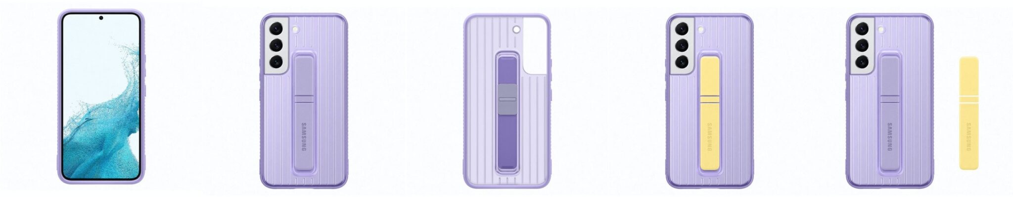 Renders of the official cases for Samsung's Galaxy S22 series have leaked 10