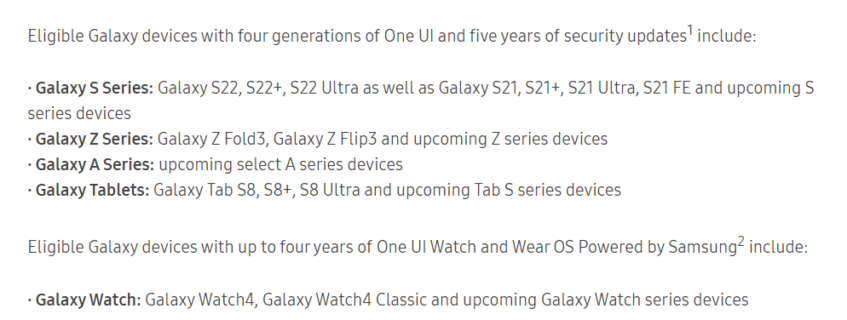 Samsung is putting other Android OEMs to shame by promising 4 years of OS upgrades and 5 years of security patches 4