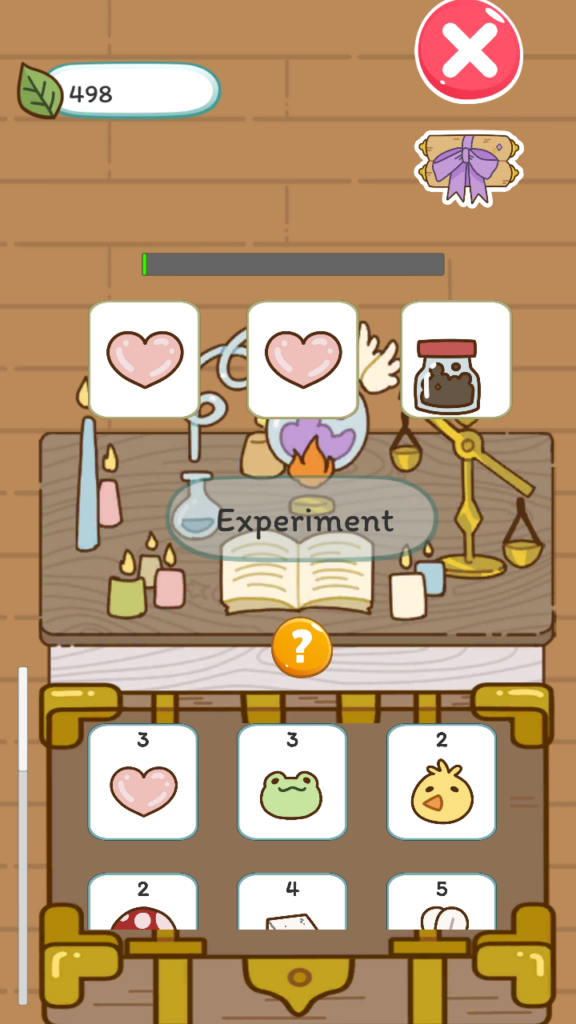 The experiment table in Boba Story