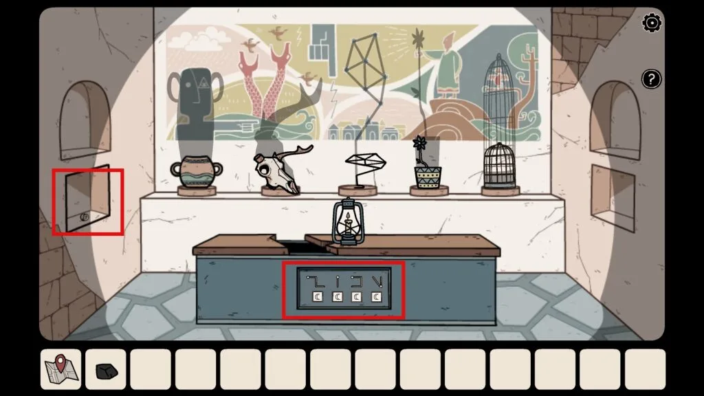 Take the ring and pay attention to the bottom puzzle