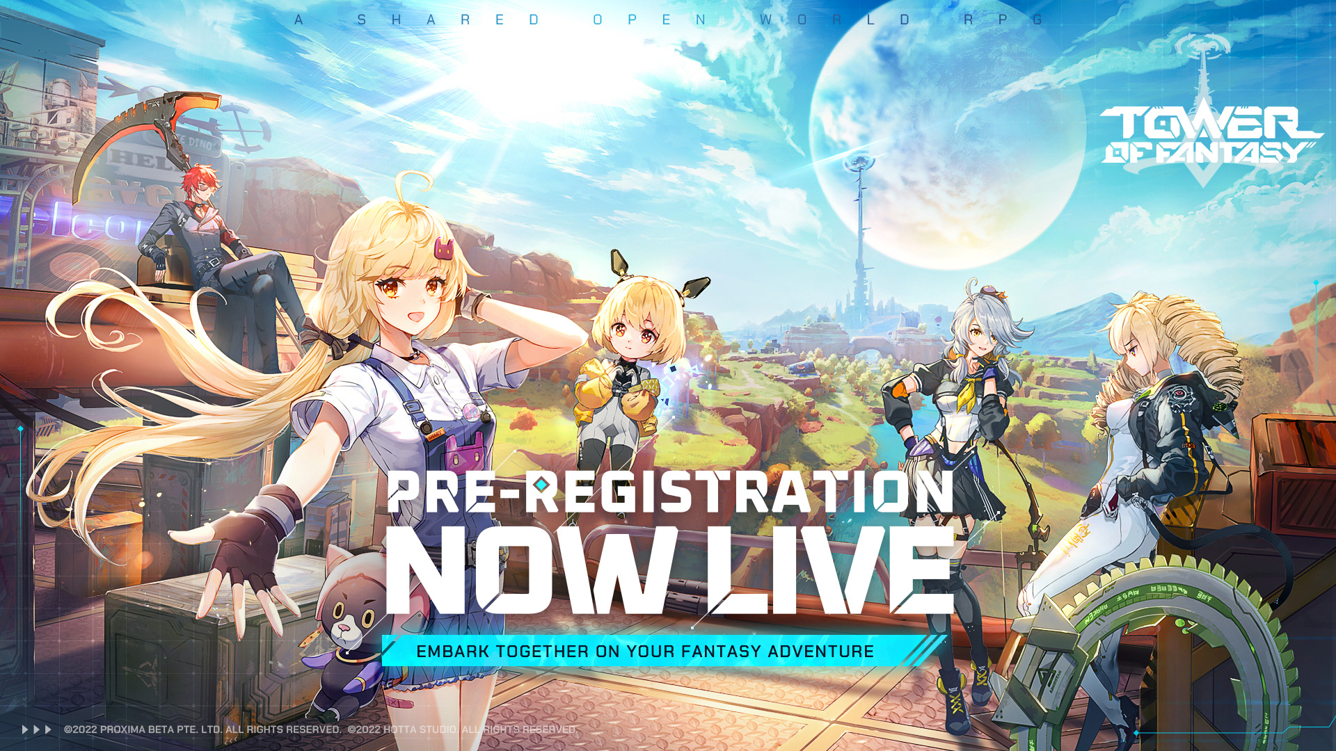 Pre-registrations are open for the open-world Tower of Fantasy RPG game ...