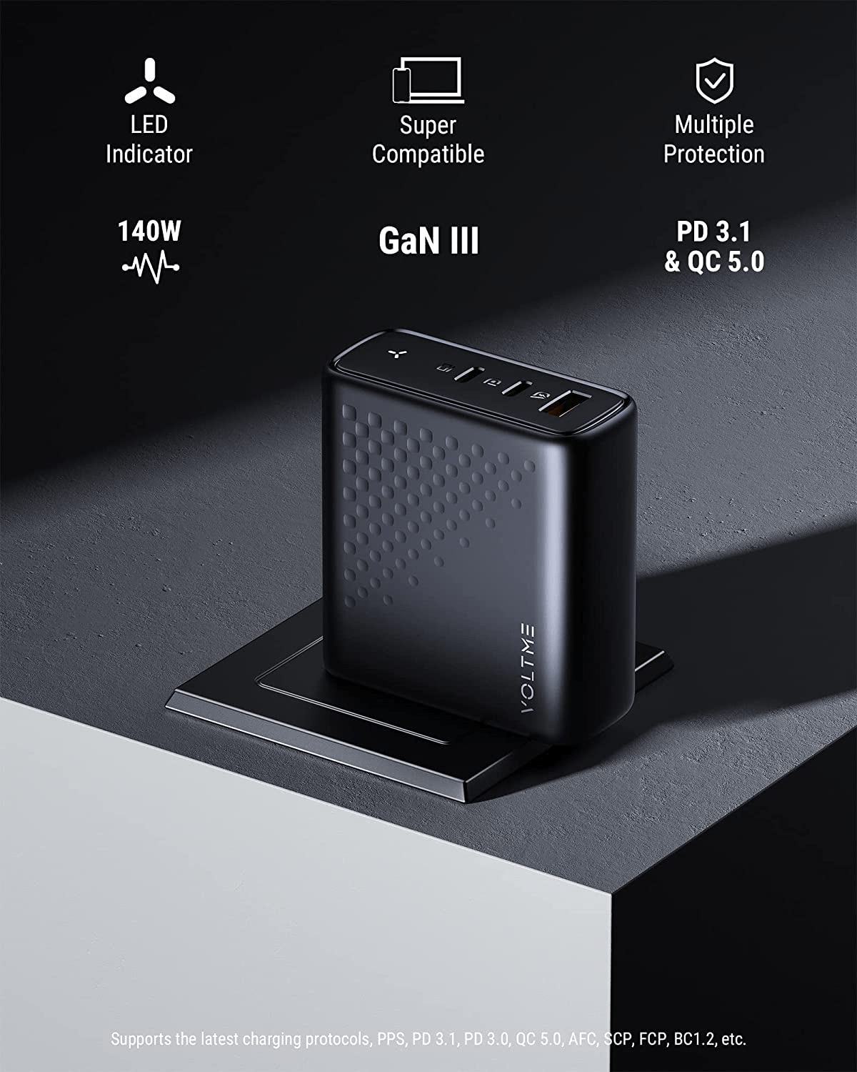 [Deal] Save a massive 40% on Voltme's Compact 140W USB-C Wall Charger 4