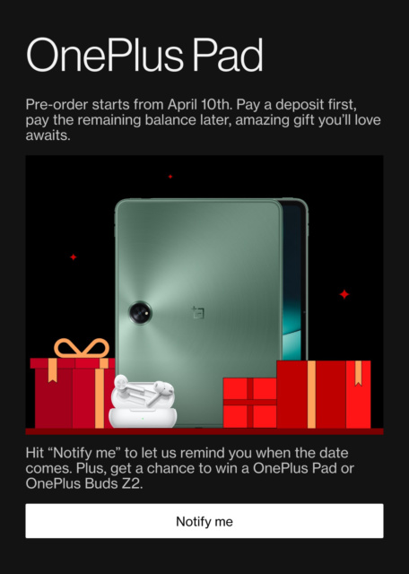 OnePlus Pad pre-orders start on April 10 6