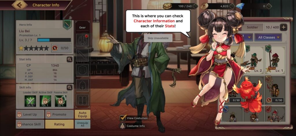 Strengthen Characters By Earning Experience