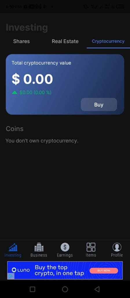 Crypto currency dash board