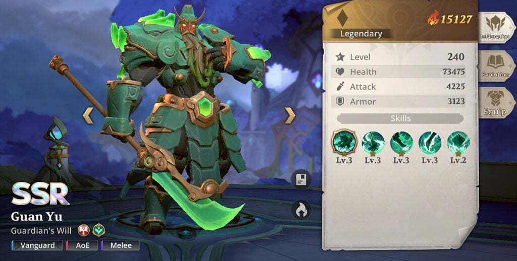Inariel Legend Guan Yu