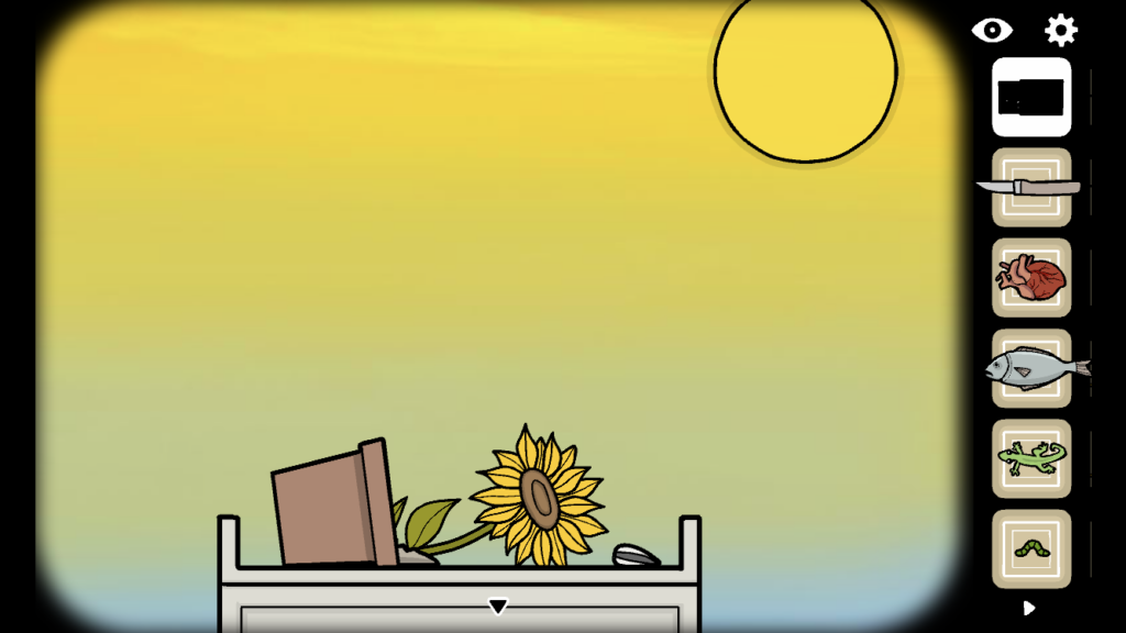 screenshot of Samsara Room sunflower puzzle
