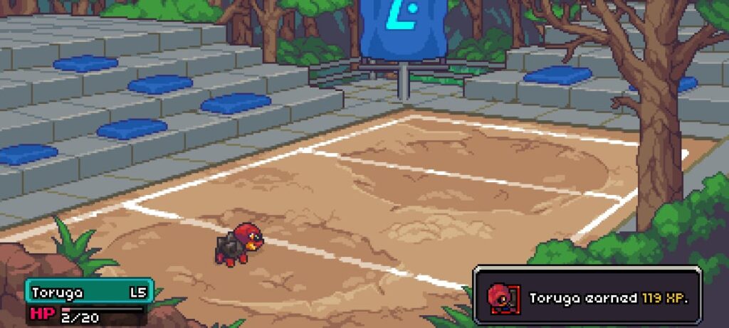 Winning a fight in Coromon