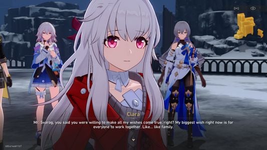 Clara dialogue screen