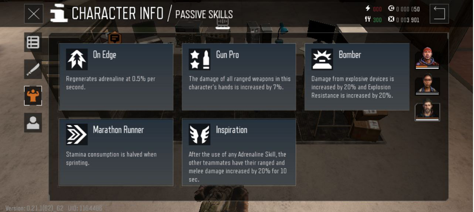 stanley's passive skills