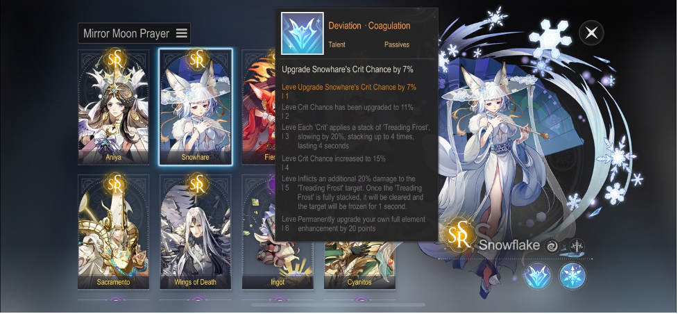 snowflake passive talent