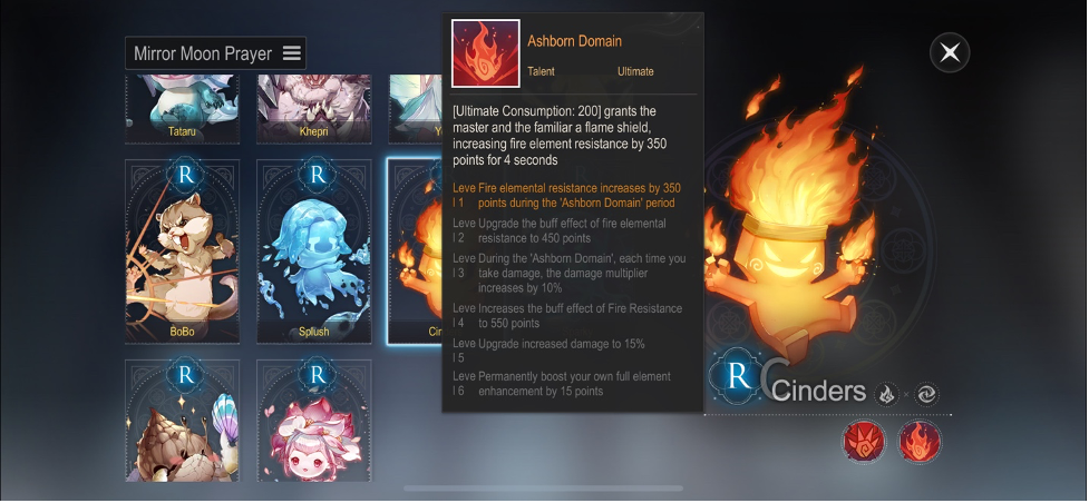 cinders ultimate skill