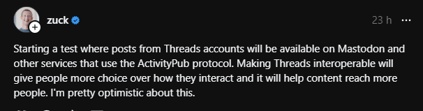 Threads enters the EU amid news of ActivityPub testing 5