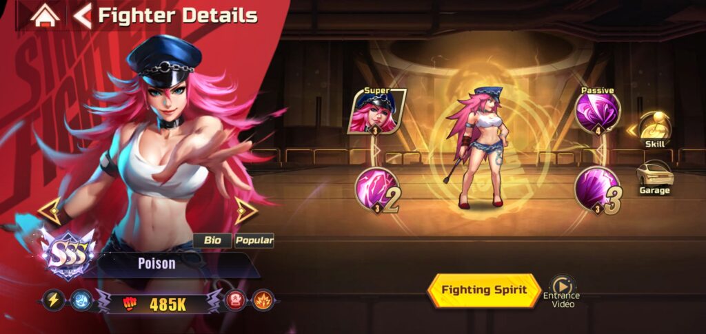 Poison in Street Fighter: Duel.