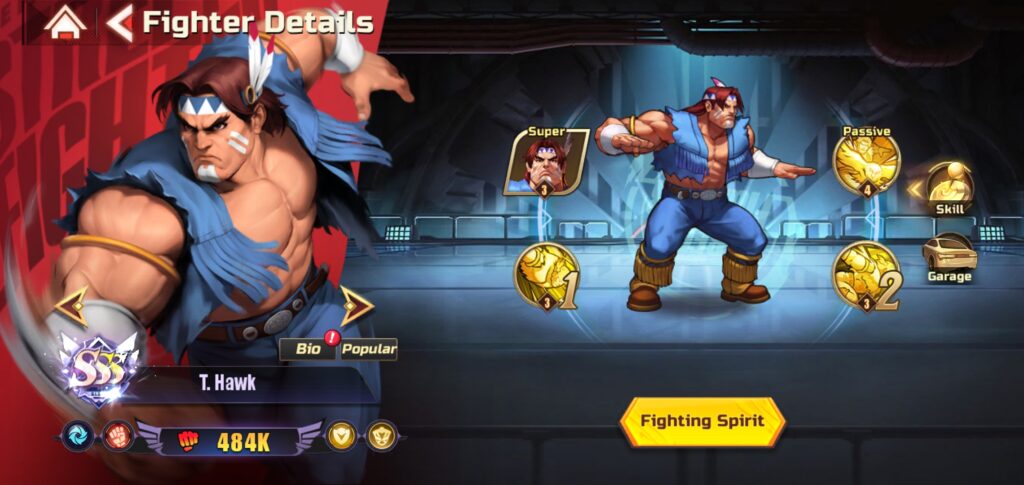 T. Hawk in Street Fighter: Duel.