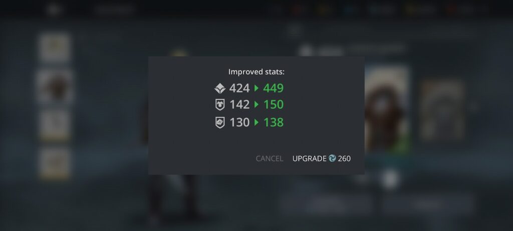 Shadow Fight 3 - armor upgrade