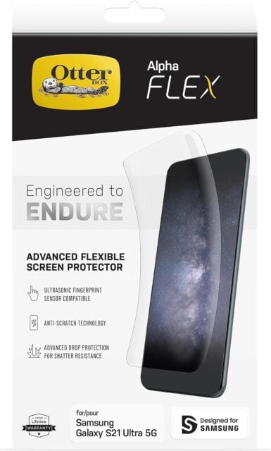 An image of the Otterbox Alpha Flex packaging.