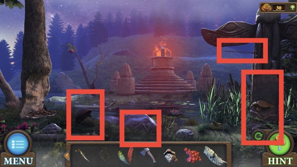 screenshot of the forest in Tricky Doors level 1