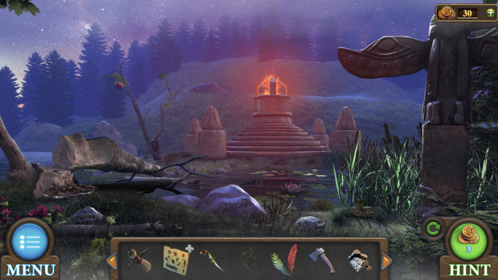 screenshot of the forest in Tricky Doors level 1