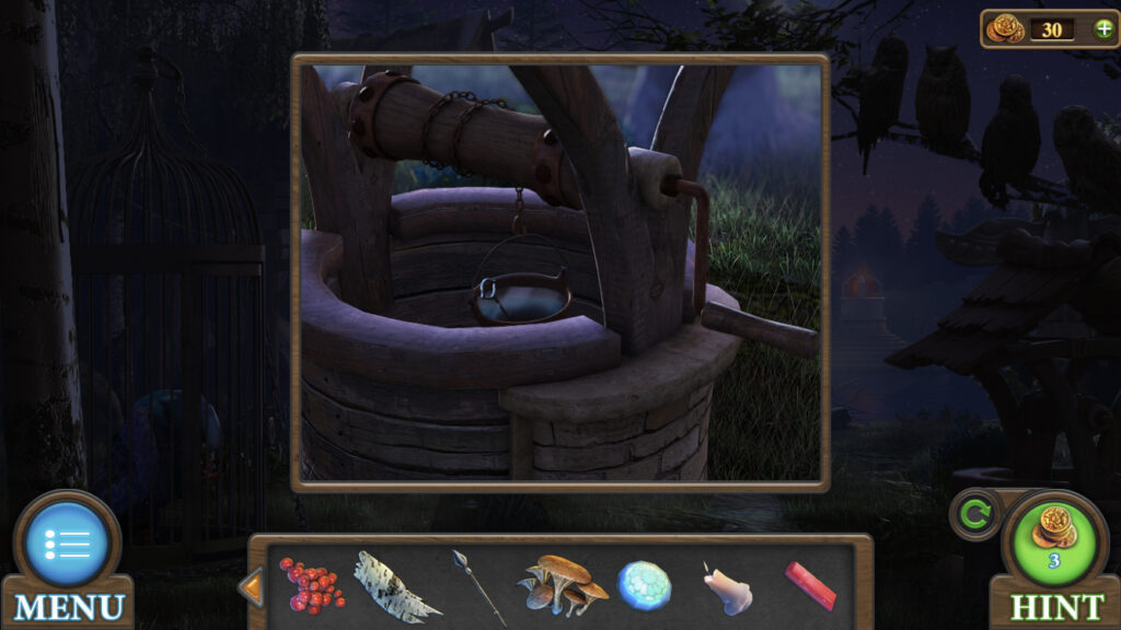 screenshot of a well in Tricky Doors level 1