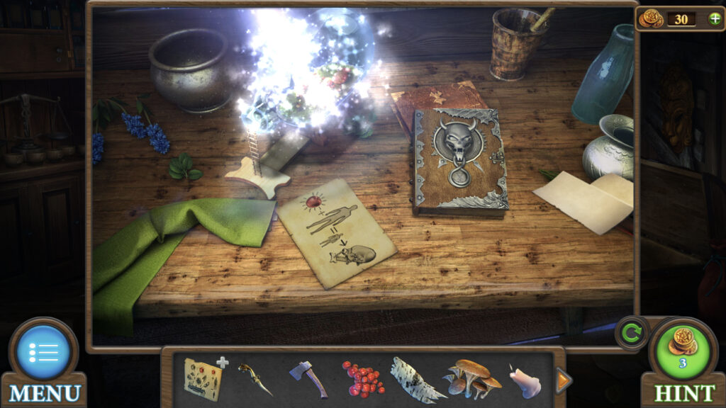 screenshot of table under the window in Tricky Doors level 1 room
