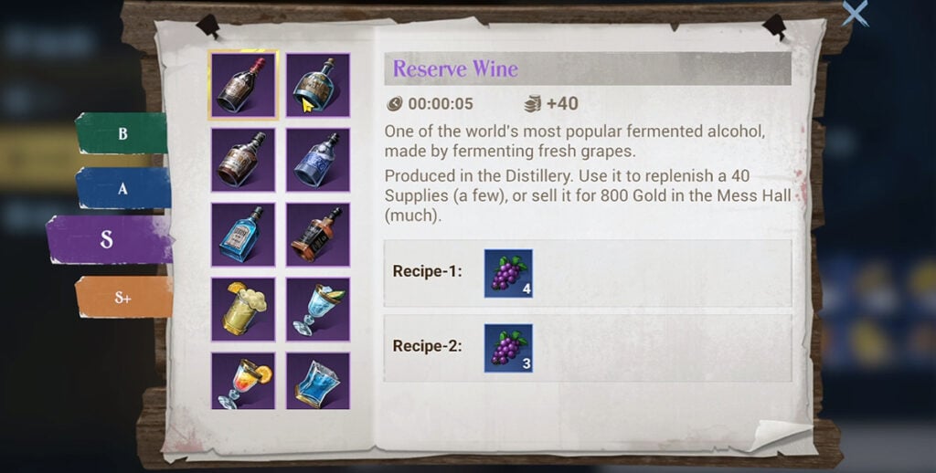 Sea of Conquest - Ultimate Recipe List - Talk Android