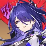 Acheron's icon from Honkai: Star Rail.