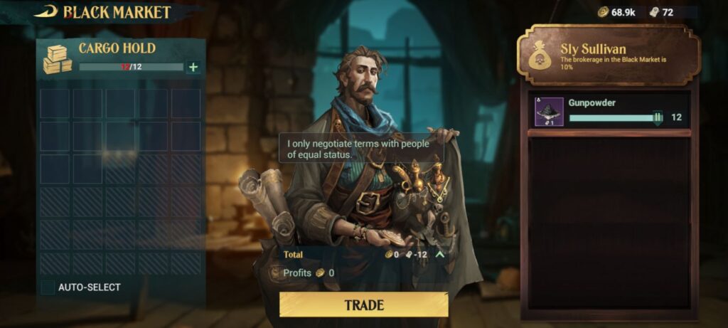 Buying goods from black market