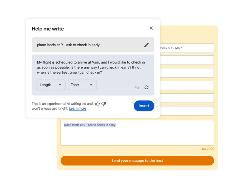 Help me write use case illustration for airport check in message