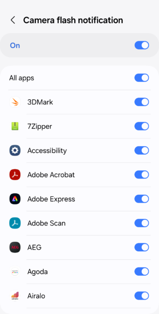 Galaxy S24 - How To Enable Flash Notifications 9