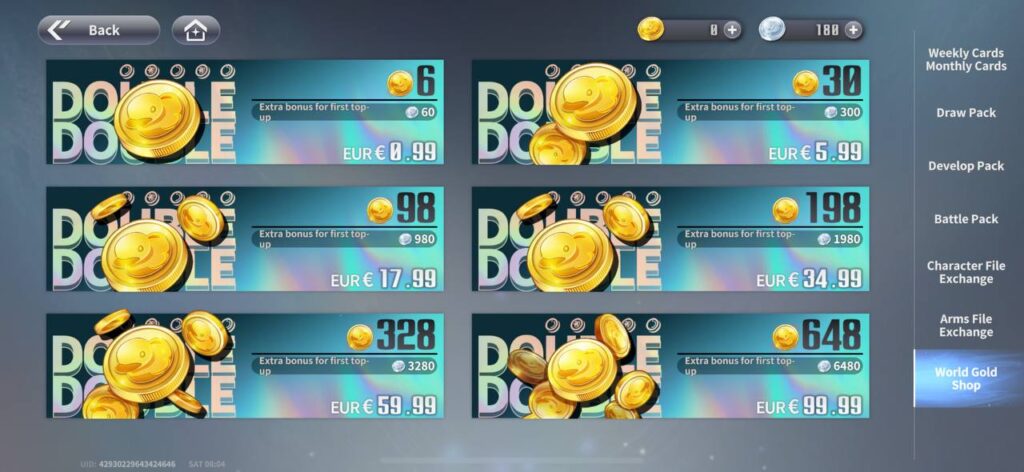 One Punch Man World currencies