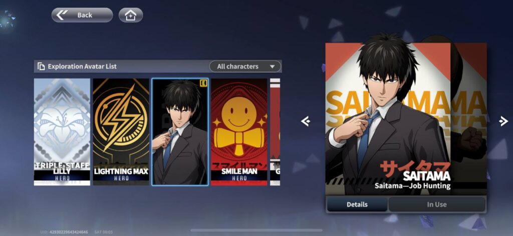 One Punch Man World characters list