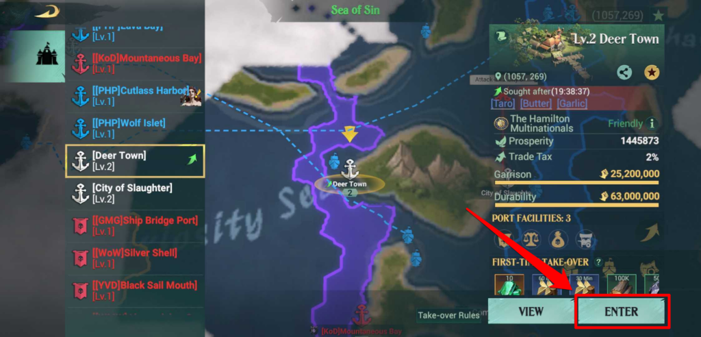 Sailing to Port - Sea of Conquest