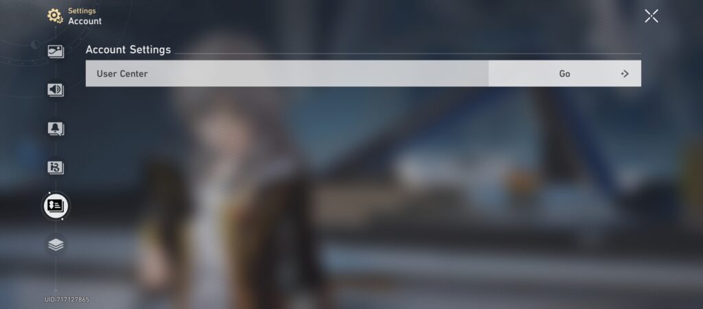 account settings