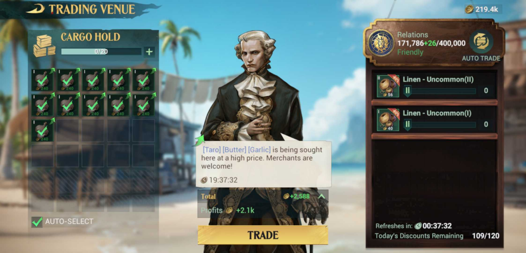 Selling Garlic - Sea of Conquest