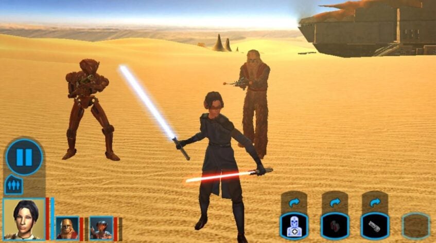 Star wars KOTOR gameplay