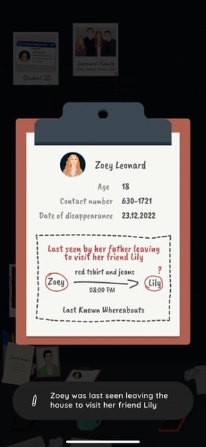 Zoey's clipboard