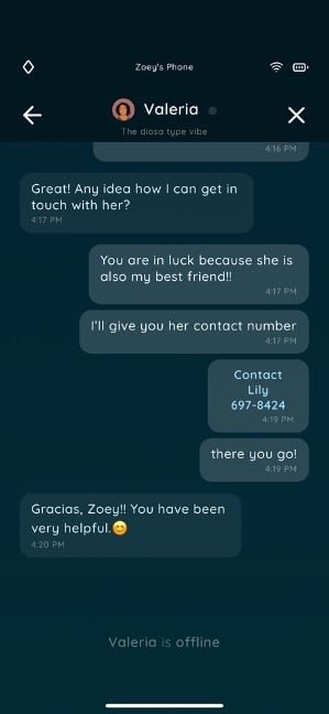 get lily phone number an elmwood trail episode 1