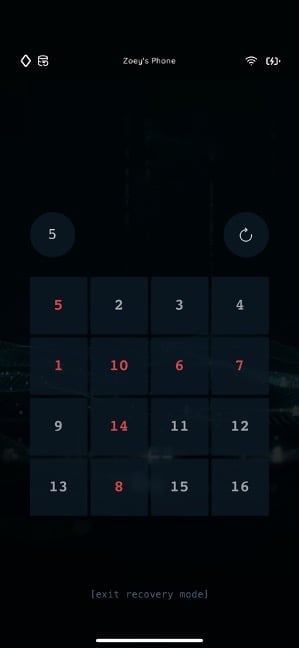 complete data recovery process in the game