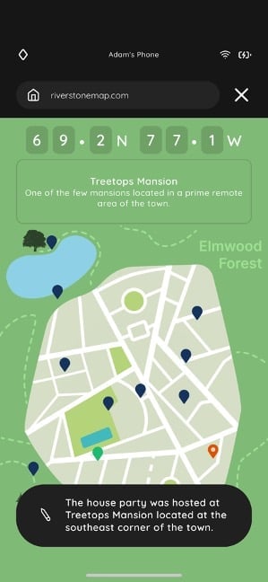 location of the house party