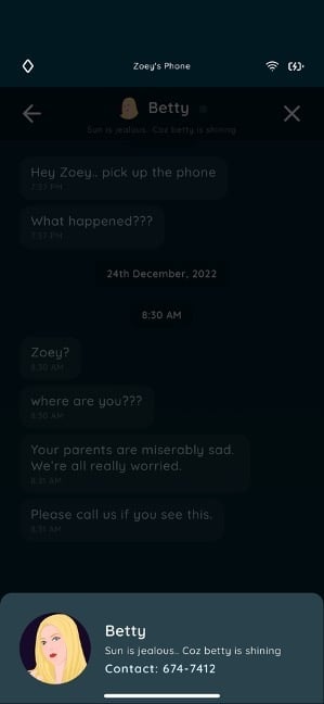 Register Betty's Number on Your Phone