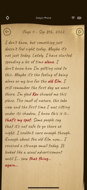read the diary page 4