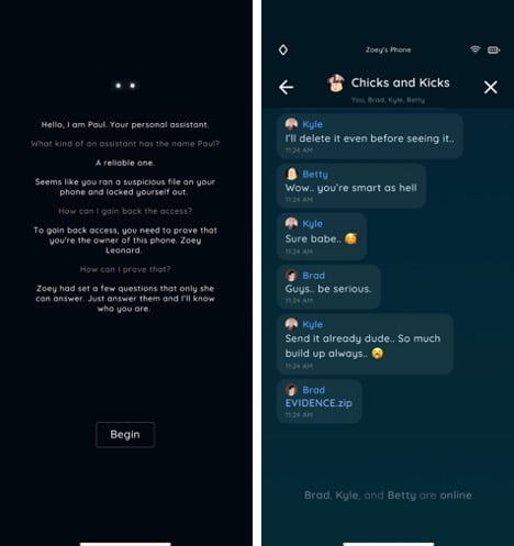 opening evidence.zip and kickstaring paul the AI