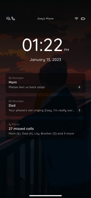 unlock Zoey's phone