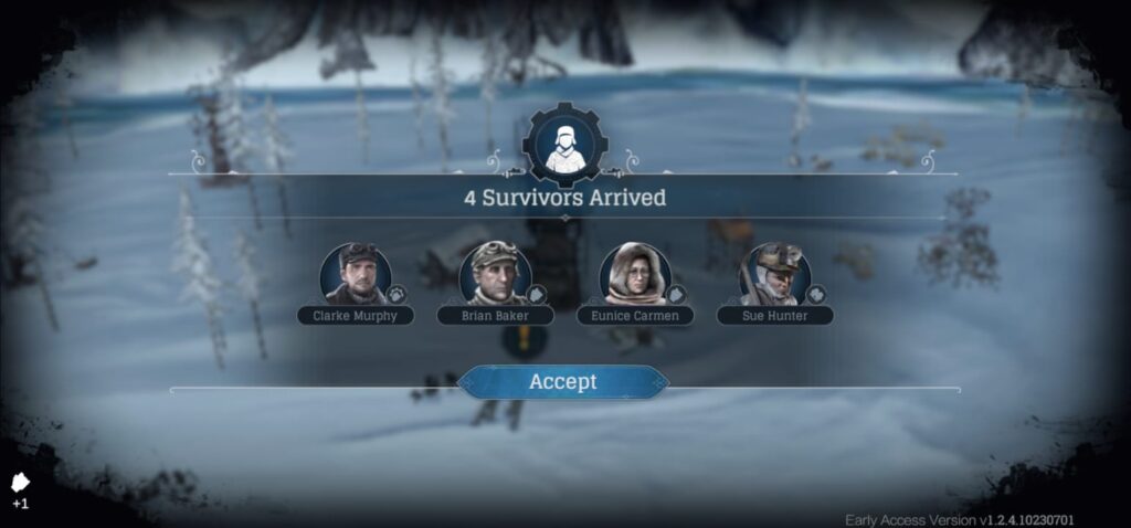 survivors arriving
