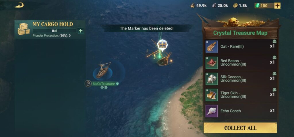 crystal treasure map