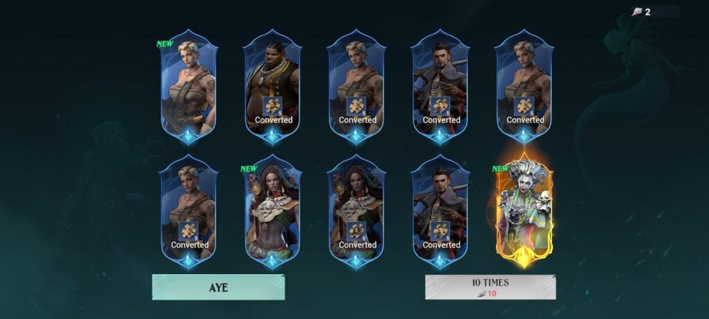 x10 Echo Conch summons - Sea of Conquest