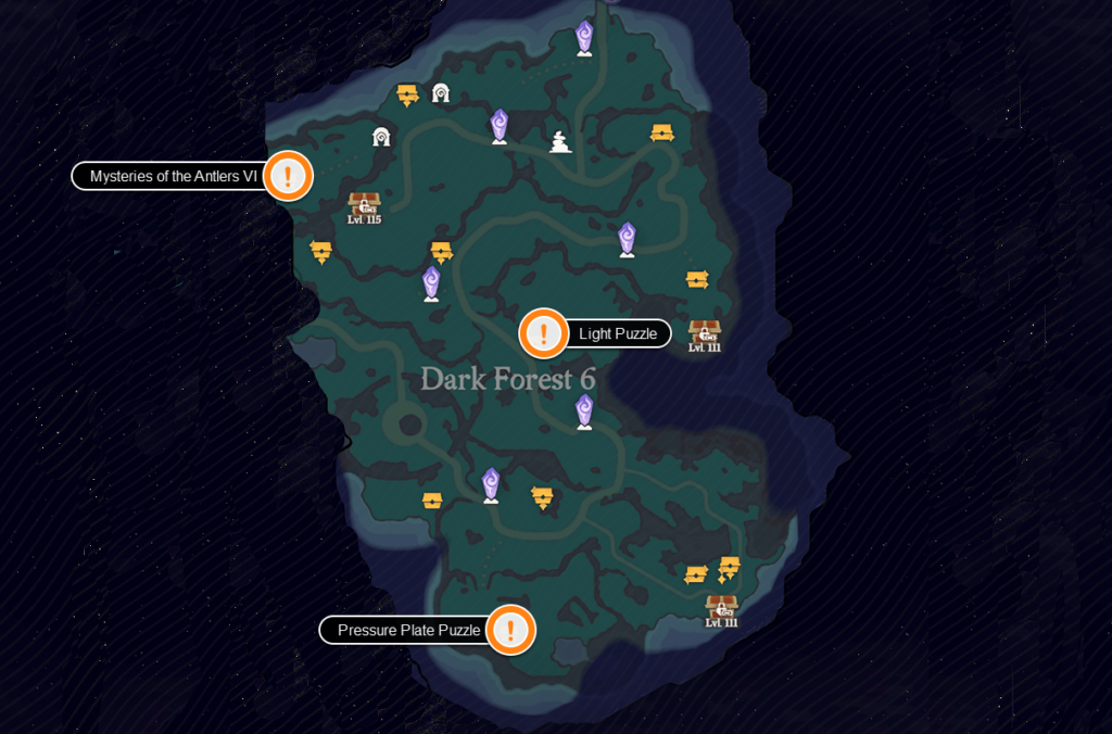 AFk Journey - All Treasure Map Location - Dark Forest 6